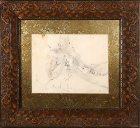 DE PISIS FILIPPO (1896 - 1956) Senza titolo. 1929. Tecnica mista su carta. Cm...