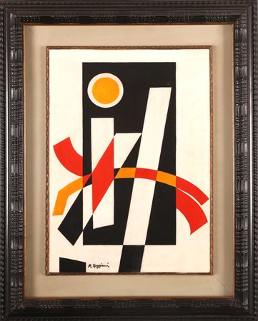 REGGIANI MAURO (1897 - 1980) COMP. 1952. Olio su tavola. Cm 31,00 x 44,00....