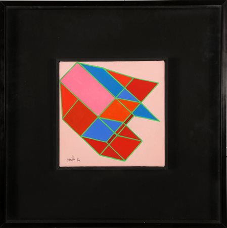 PERILLI ACHILLE (n. 1927) Siecle. 1984. Tecnica mista su tela. Cm 20,00 x...