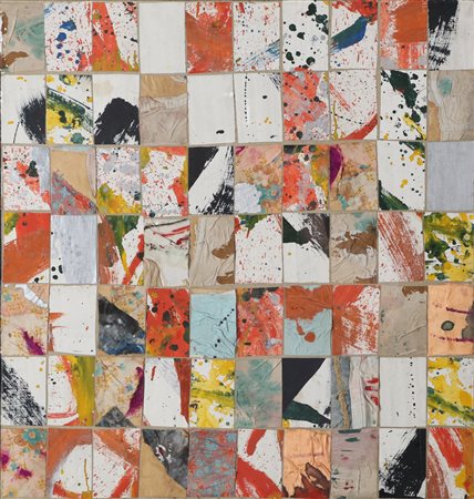 BIANCO REMO (1922 - 1990) Senza titolo. 1967. Collage su cartone. Cm 68,00 x...