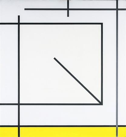 MAURO REGGIANI 1897 - 1980 Composizione n. 3, 1973 Olio su tela, cm. 116 x...