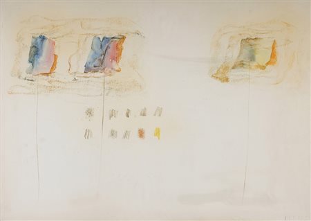 FAUSTO MELOTTI 1901 - 1986 Senza titolo, 1960 ca. Tecnica mista su carta, cm....