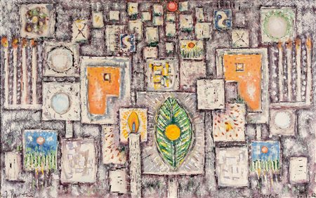 PHILLIP MARTIN 1927 - 2014 Twin - Ascent, 1962 Olio su tela, cm. 73 x 116...