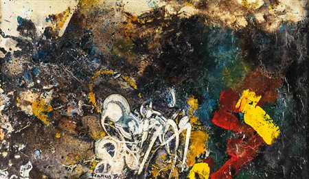 FRANCIS BOTT 1904 - 1998 Senza titolo Olio su tela, cm. 29,5x 49 Firmato in...