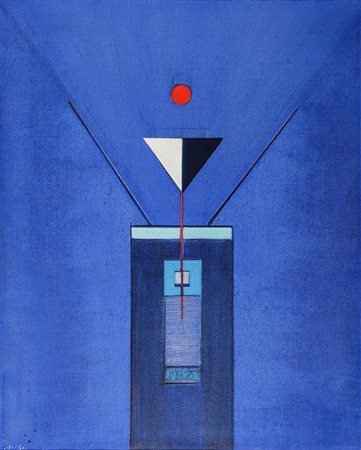 HO KAN 1932 Senza titolo, 1988 Olio su tela, cm. 100 x 80 Firmato in basso a...