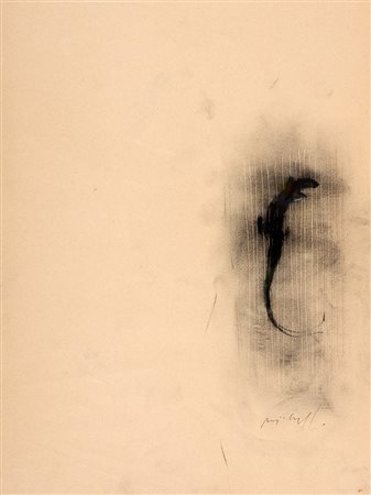 PIERO PIZZI CANNELLA 1955 Senza titolo Tecnica mista e carboncino su carta,...