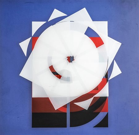 GIOVANNI CAMPUS 1929 Struttura modulare, anni '70 Assemblaggio, tecnica mista...