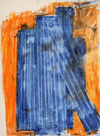 MARIO NUTI 1923 - 1996 Composizione, 1950 Pastello e tempera su carta...