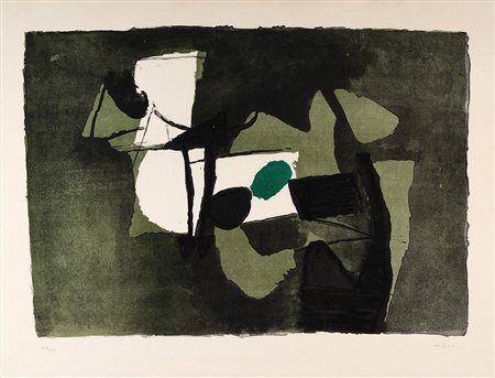 AFRO 1912 - 1976 Senza titolo Litografia, cm. 54 x 71,5 Opera n. 23/50 Timbro...