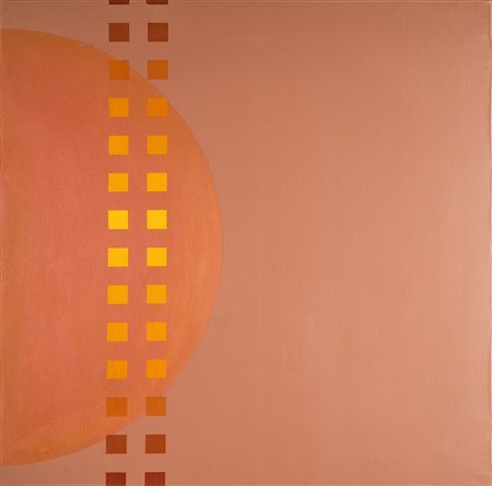 SALVADOR PRESTA 1925 Tramonto dorato, 1981 Acrilico su tela, cm. 50 x 50...