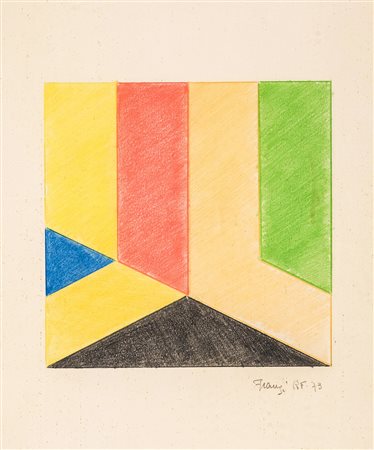 REALE FRANCO FRANGI 1933 Senza titolo, 1973 Pastello su carta, cm. 49 x 34...