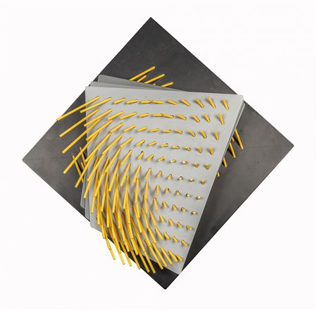 GAETANO PINNA 1939 411 dialogo, 1994 Scultura, legno dipinto e assemblato,...