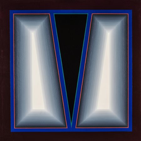 RINO SERNAGLIA 1936 2 Positivi, 1972 Acrilico su tela, cm. 80 x 80 Firmato e...