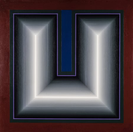 RINO SERNAGLIA 1936 U, 1972 Acrilico su tela, cm. 100 x 100 Firmato e datato...