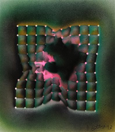 FRANCO COSTALONGA 1933 Senza titolo, 1997 Tecnica mista su carta, cm. 28 x 25...