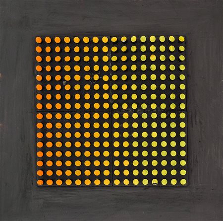 FRANCO COSTALONGA 1933 Operazione QM, 1990 Cilindri in rilievo su tavola in...