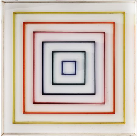 GREGORIO VARDANEGA 1923 - 2007 Concentrico iridato, 1971 Plexiglass su...