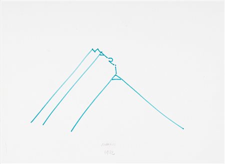 BRUNO MUNARI 1907 - 1998 Maria, 1982 Pennarello su cartoncino, cm. 20 x 27...