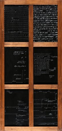 CARLO ALFANO 1932 - 1990 Frammenti di un autoritratto anonimo, 1971 Acrilico...