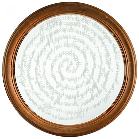 LUCA MARIA PATELLA 1938 Ah, te lo ripeterò, anni '80 Cristallo inciso,...