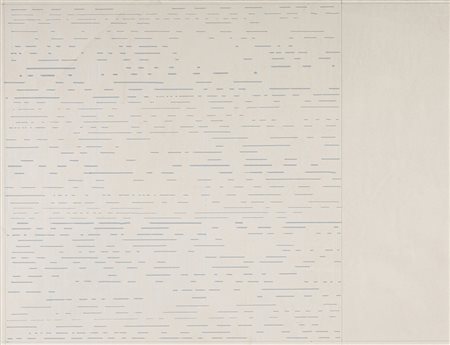 DADAMAINO 1935 - 2004 L'inconscio razionale, 1975 Tempera su carta, cm. 33 x...