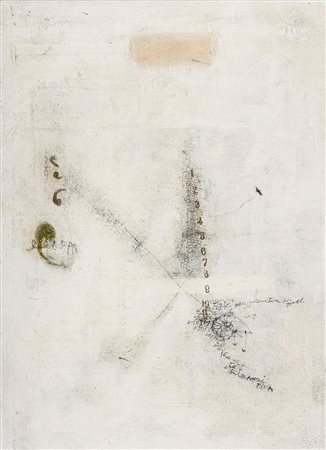 MAGDALO MUSSIO 1925 - 2006 Senza titolo, 1985 Tecnica mista su tavola, cm....