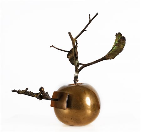 ALIK CAVALIERE 1926 - 1998 Senza titolo Multiplo, scultura in bronzo, h. cm....