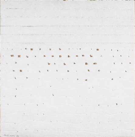 PAOLO MASI 1933 Senza titolo, 1976 Cartone inciso, cm. 40 x 40 Firmato e...