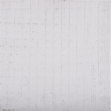 PAOLO MASI 1933 Senza titolo, 1977 Cartone inciso, cm. 40 x 40 Firmato e...