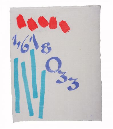 GIORGIO GRIFFA 1936 Sezione aurea, 2010 Acrilico su tela, cm. 38 x 29 Firmato...