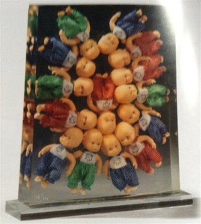 Fernandes Arman Les Pubelles multiplo accumulazione sotto plexiglas di...