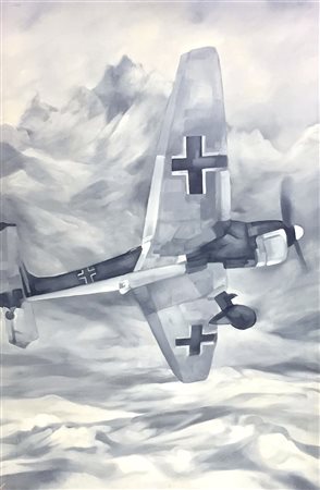 Giammarco Montesano 80x120 predatore 2009 autentica dell'artista su foto