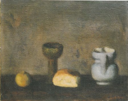 Domenico Cantatore natura morta olio su tela 40x50 anni 30 autentica Gianferrari