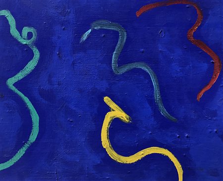 Cesare Berlingeri matissiana olio su tela 50X70 autentica verbale dell'artista