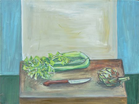 Achille Funi natura morta olio su tavola cm 57x42 autentica dell'artista su foto