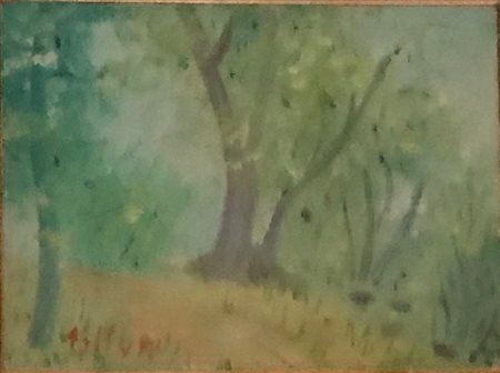 Umberto Lilloni Appenino Parmense olio su tela 24x18 autentica galleria...