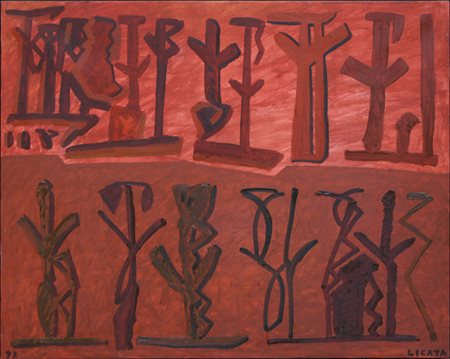 Riccardo Licata olio su tela 50x73 autentica dell'artista su foto