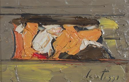 SCATIZZI SERGIO (Gragnano 1918 - Firenze 2009) "Paesaggio" Olio su tavola cm....