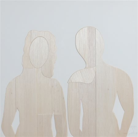 CEROLI MARIO (Castelfrentano 1938) "Figure" 1971 Litografia su cartoncino cm....