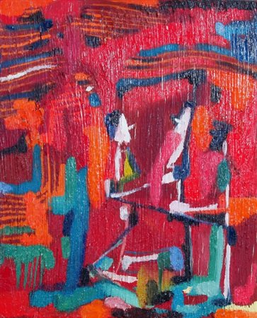 CINGOLANI MARCO (Como 1961) "Macbeth - Le streghe" 2002 Olio su tela cm. H:...