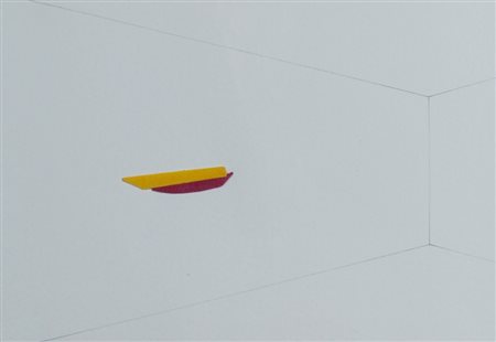 PINELLI PINO (CATANIA 1938) "Senza titolo" 1982 Collage su carta cm. H: 50.00...