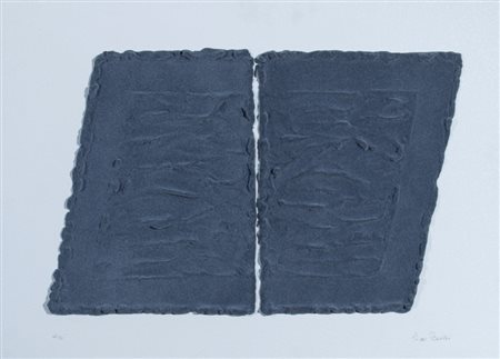 PINELLI PINO (CATANIA 1938) "Pittura grigia" 2006 Serigrafia materica cm. H:...