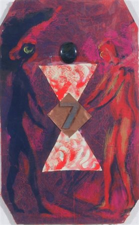 CECCOBELLI BRUNO (Montecastello Vivio 1952) "Sete" 2004 Olio e oggetti su...