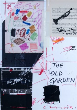 CHIARI GIUSEPPE (Firenze 1926 - Firenze 2007) "The old garden" Collage su...