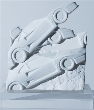 ARMAN FERNANDEZ (Nizza 1928 - Nizza 2005) "F40" 1999 Ceramica bianca cm. H:...