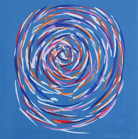 DORAZIO PIERO (Roma 1927 - Todi 2005) "Senza titolo" 1989 Tempera su...