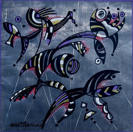 MASTROIANNI UMBERTO (Fontana Liri 1910 - Roma 1998) "Senza titolo" 1993...