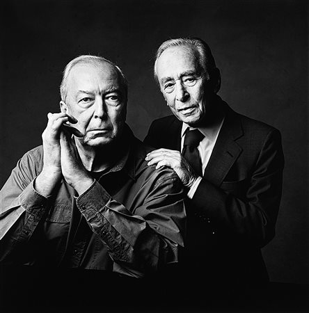 Patrick Demarchelier (1943)Leo Castelli & Jasper Johns, New York 1993Stampa...