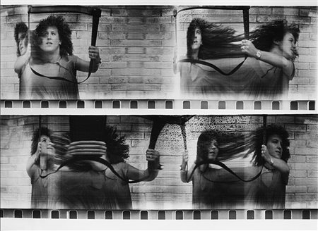 Paolo Gioli (1942)Film finish - ritmo figura 1979Stampa fotografica vintage...