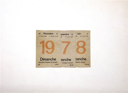 Alighiero Boetti 1940, Torino (To) - 1994, Roma (Rm) - [Italia] Per tre...